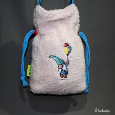 Teddyfell - Umhängetasche mit fliegendem Zwerg