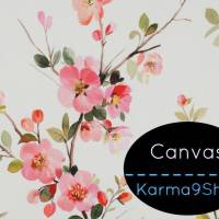 0,5m Canvas Flowers #4 creme Bild 1