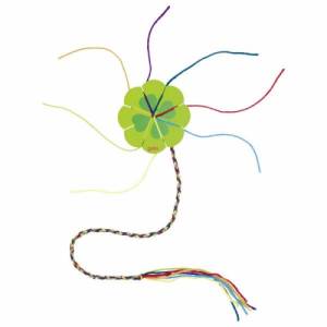 goki Strickklee plus Garn - Kordeln knüpfen ganz einfach - Geschenk zum Selberbasteln für Oma oder Erzieherin / Kinder G Bild 1