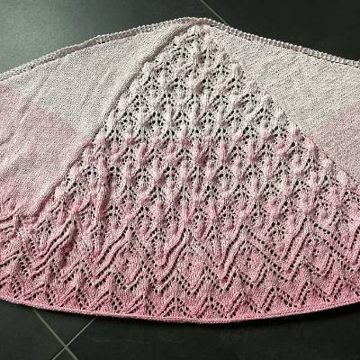 Schultertuch handgestrickt 160x55cm