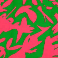 Viskose Popeline Senta Abstrakt grün-pink (1m/12,-€) Bild 2