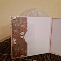 Renntier Weihnachtsgruß / Festliche Sterne Karten / Weihnachtskarte mit Rentiermotiv / Rentier Weihnachtsgrußkarte Bild 3