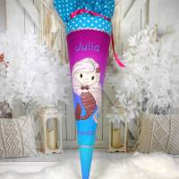Schultüte Meerjungfrau mit Glitzer Farbverlauf Zuckertüte Mermaid Bild 5