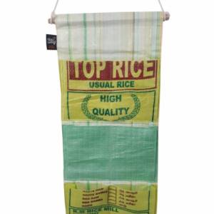 Wandorganizer Upcycling aus Reissäcken - Hängeaufbewahrung upcycling - Utensilo zum Aufhängen Bild 1