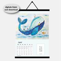 Kalender 2024 Funny-Art zum Ausdruck, Monatskalender Din A5/A4, digitale Datei zum download Bild 8
