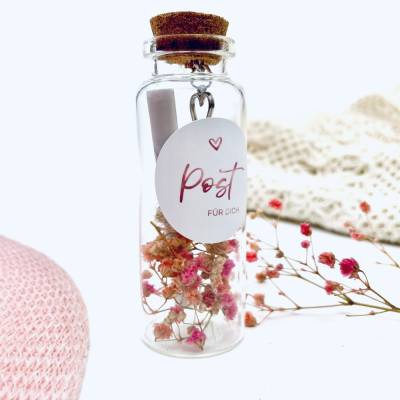 Geschenk Erzieherin Weihnachten mit Trockenblumen 