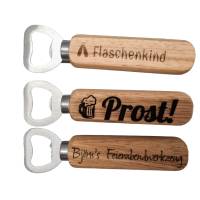 Holz Flaschenöffner - personalisiert Bild 2