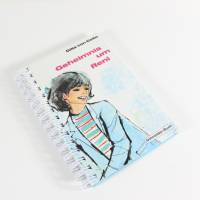 Retro Notizbuch "Geheimnis um Reni" aus altem Kinderbuch upcycling Geschenk Retrobuch nostalgisch Bild 3