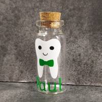 Milchzahn-Glas 'PAUL' mit Zahnmotiv - Zahnglas, Zahndose - Abverkauf Bild 2