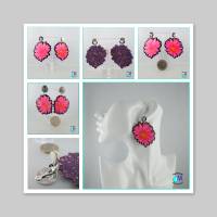 CLIPS   Ohrhänger  Blume pink ART 6860 Bild 7
