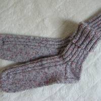 Socken handgestrickt - Gr. 49 - extra dick 8fädig Bild 1