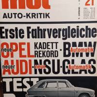 mot  Auto-Kritik  Nr. 21 - 9.10.1965 - Erste Fahrvergleiche Poel-BMW-Audi-NSU-Test Renault 16 Bild 1