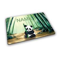 Platzset mit Name / Panda / Personalisierbar / Personalisiert / Tischset Kinder Bild 1