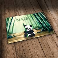 Platzset mit Name / Panda / Personalisierbar / Personalisiert / Tischset Kinder Bild 2