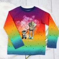 Roboter Beep Beep | Langarmshirt | Raglanshirt | Handmade | rainbow | regenbogen Bild 3