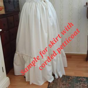 Schnurunterrock Biedermeier  Corded Petticoat viktorianisch Bild 6