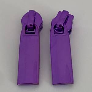 Zipper Intense Colors, breit, lila / Schieber für Reißverschlüsse mit Spiralraupe Bild 2