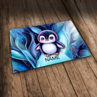Platzset mit Name / Pinguin / Personalisierbar / Personalisiert / Tischset Kinder Bild 2