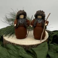 Hirten - klein - Jahreszeitentisch - Krippenfiguren  - Winter - Weihnachten Bild 9