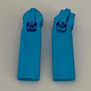 Zipper Intense Colors, breit, blau / Schieber für Reißverschlüsse mit Spiralraupe Bild 2