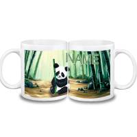 Tasse Panda mit Name aus Keramik / Personalisierbar Bild 1