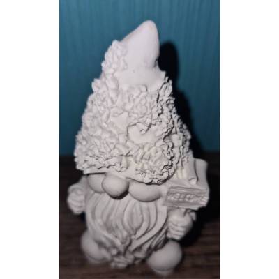 Keraflottfiguren Gnom Zwerg weiß schwarz Willkommen