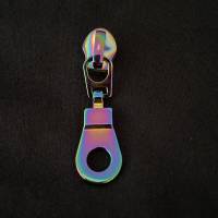 Zipper Circle, breit, regenbogen / Schieber für Reißverschlüsse mit Spiralraupe Bild 1