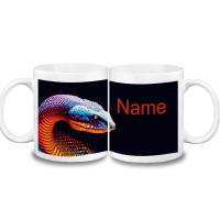 Tasse Schlange mit Name aus Keramik / Personalisierbar Bild 1