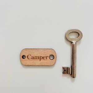 Schlüsselanhänger personalisiert aus Holz für das Schlüsselbrett Autoschlüssel Bild 5