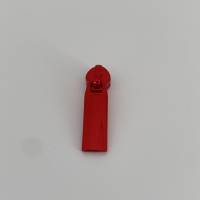 Zipper Intense Colors, breit, rot / Schieber für breite Reißverschlüsse mit Spiralraupe / Anhänger / Puller