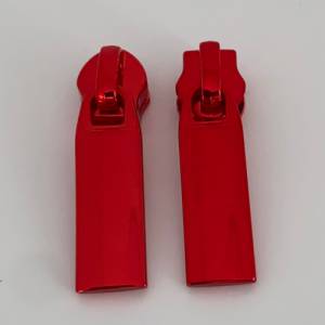 Zipper Intense Colors, breit, rot / Schieber für breite Reißverschlüsse mit Spiralraupe / Anhänger / Puller Bild 2