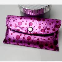 Mäppchen, pink, 18,5 x 10,5 cm, alternative Geschenkverpackung aus Stoff Bild 1
