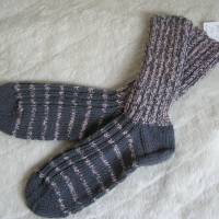 Socken handgestrickt - Gr. 42 - extra dick 8fädig Bild 1