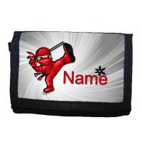 Kinder Geldbörse mit Name / Ninja / Geldbeutel / Personalisierbar Bild 1