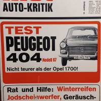 mot  Auto-Kritik  Nr. 24 -  19.11.1966 - Test Peugeot 404 Bild 1