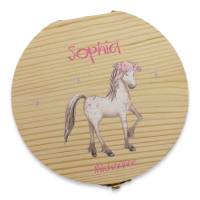 Milchzahndose personalisiert "Pferd"/ Milchzahnbox aus Holz Bild 1