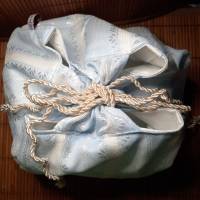 Komebukuro japanischer Reisbeutel Kordelzugtasche Wolleaufbewahrung Projekttasche Bild 3
