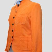 Damen Cord Blazer Motiv | Sportlich in Aprikose/Orange Farbe | Bild 2