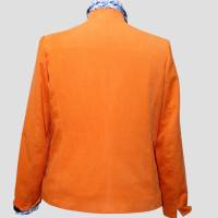 Damen Cord Blazer Motiv | Sportlich in Aprikose/Orange Farbe | Bild 4