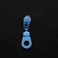 Zipper Circle-Intense Colors, breit, blau / Schieber für Reißverschlüsse mit Spiralraupe Bild 1
