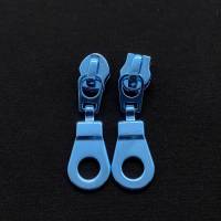 Zipper Circle-Intense Colors, breit, blau / Schieber für Reißverschlüsse mit Spiralraupe Bild 2
