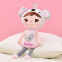 Panda oder Koala Puppe personalisiert mit Name Mädchen Kuscheltier Stofftier Plüschtier Geschenk Bild 5