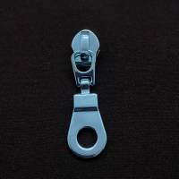 Zipper Circle-Intense Colors, breit, aqua / Schieber für Reißverschlüsse mit Spiralraupe Bild 1