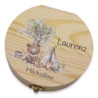 Milchzahndose personalisiert "Waldtiere"/ Milchzahnbox aus Holz Bild 3
