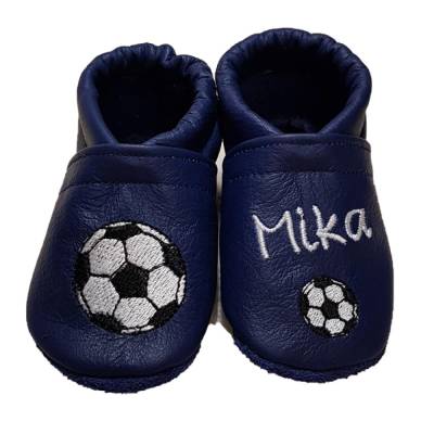 Krabbelschuhe Lauflernschuhe Schuhe Baby Kinder Fussball Leder Handmad personalisiert
