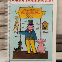 Notizbuch "Doktor Doolittles Zoo" aus dem alten Kinderbuch upcycling Geschenk Tierarzt Tierartzhelferin Tiere Bild 2