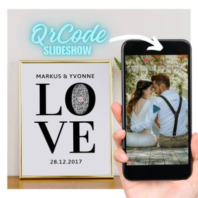 QrCode Foto Slideshow | Personalisiertes Partner Geschenk | LOVE