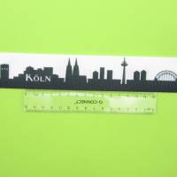 Kölnmotiv Gurtband, schwarz-weiß, 40 mm breit Bild 3