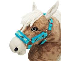 Halfter Hobby Horse "Dala Ponys" türkis Halfter für Steckenpferd Bild 1