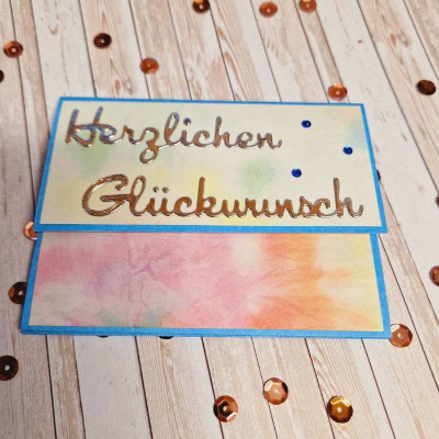 Wunscherfüller Gutschein-Verpackung – Handgemachte Geldschein-Verpackung zum Geburtstag